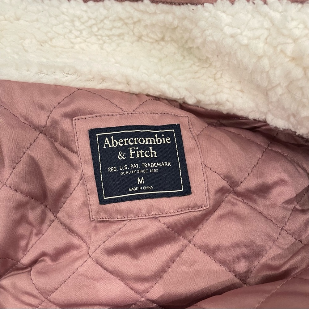 Women's Cream and Pink Sherpa Jacket - Picture 6 of 6